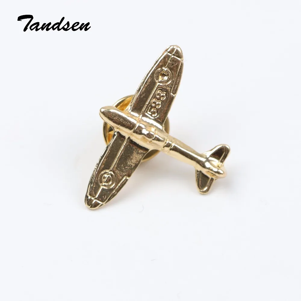 Advanced Men Retro Golden Plane Victor Violin Brooch Pins Collar Suit Stick Breastpin Diamante Pin Men's Dressup | Украшения и