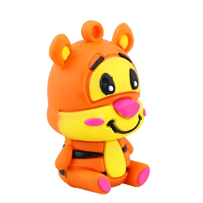 Милый мультяшный Кот Ослик USB флеш-накопитель животное, Лев, тигр, свинья карта памяти Флешка USB флешка флеш-накопитель 32GB 16GB 8GB