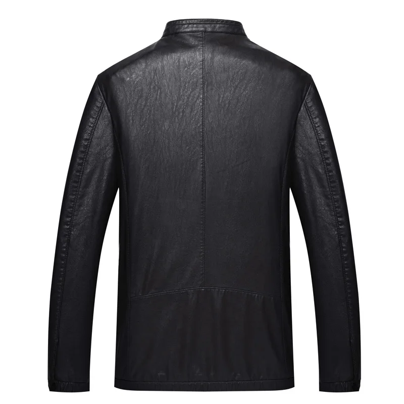 Плюс 8XL 6XL 5XL Винтаж проблемных кожаная куртка Для мужчин коровьей кожи теленка