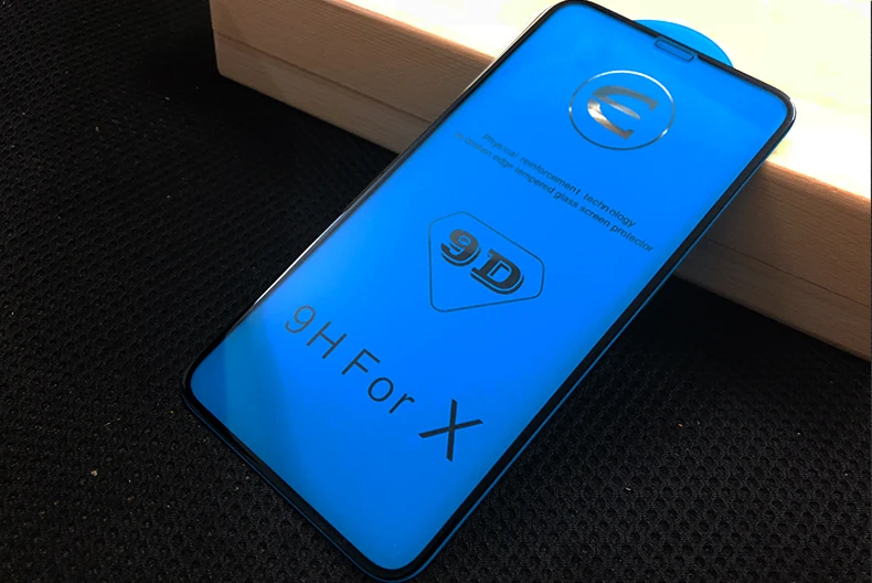 9D полное покрытие изогнутое закаленное стекло для iPhone X 7 8 6 6s Plus Защитная пленка для экрана для iPhone XS MAX Защитная стеклянная пленка