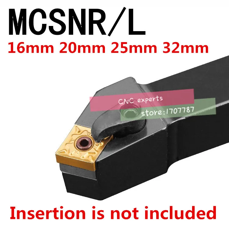 

1PCS MCSNR1616H12 MCSNR2020K12 MCSNR2525M12 MCSNR3232P12 MCSNR3232P16/19 MCSNL CNC Lathe Cutting External Turning Tool Holder