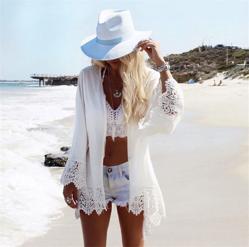 2018 летнее пляжное платье туника с принтом орла пикантная женская шифоновая