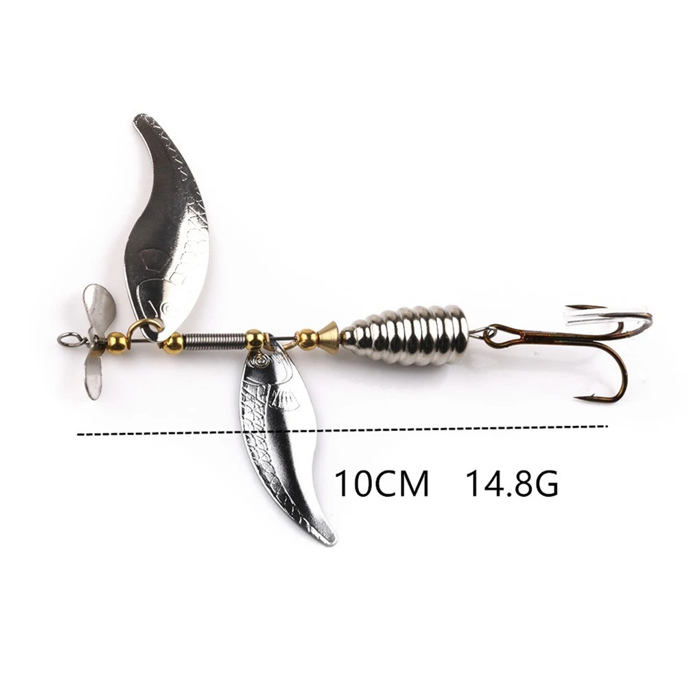 High Quality 1/5/10Pcs Fishing Lures With Treble Hook Metal Swivel Sequin Bait Set for Bass Trout Walleye Redfish NCM99 | Спорт и