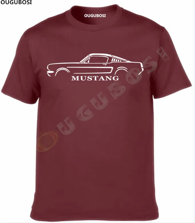 Классический MUSTANG FASTBACK вдохновил футболка с изображением автомобиля | Мужская