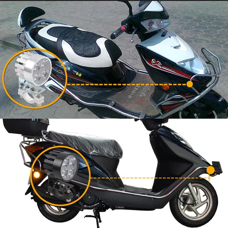 Мото rcycle светодиодные фары 12V 20W прожекторы водонепроницаемые мото rbike