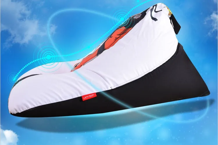 LEVMOON Beanbag диван стул Наруто подушечка на сиденье в виде ракушки комфортная Bean сумка покрывало для кровати без наполнителя хлопок Крытый Beanbag кресло для отдыха