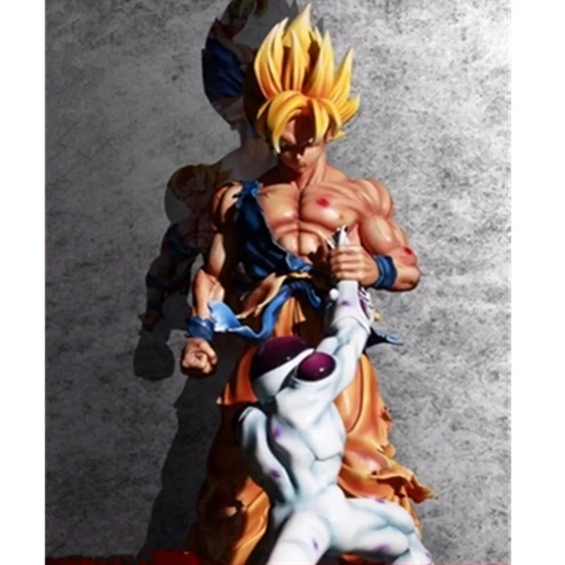 Dragon Ball Z Super Saiyan Son Goku VS Frieza 1/6 GK статуя смолы фигурка Коллекция Модель игрушки G2256