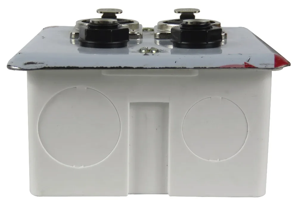STARAUDIO SWP-4001 Серебристая стальная настенная панель 2 XLR 3 Pin Female ports и 2 1/" 6,35 мм гнезда