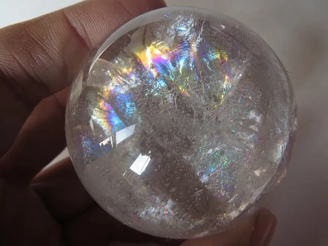 Natural Clear Quartz Rainbows Ball Crystal Sphere Orb Healing 176g | Дом и сад