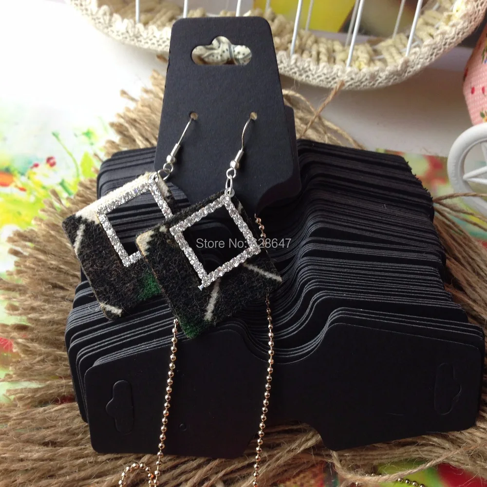 Новинка 2015 пустая черная карточка для ожерелья и DIY карточки демонстрации серег