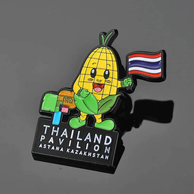 Металлические 3d-монеты премиум качества с милой кукурузой для литья под