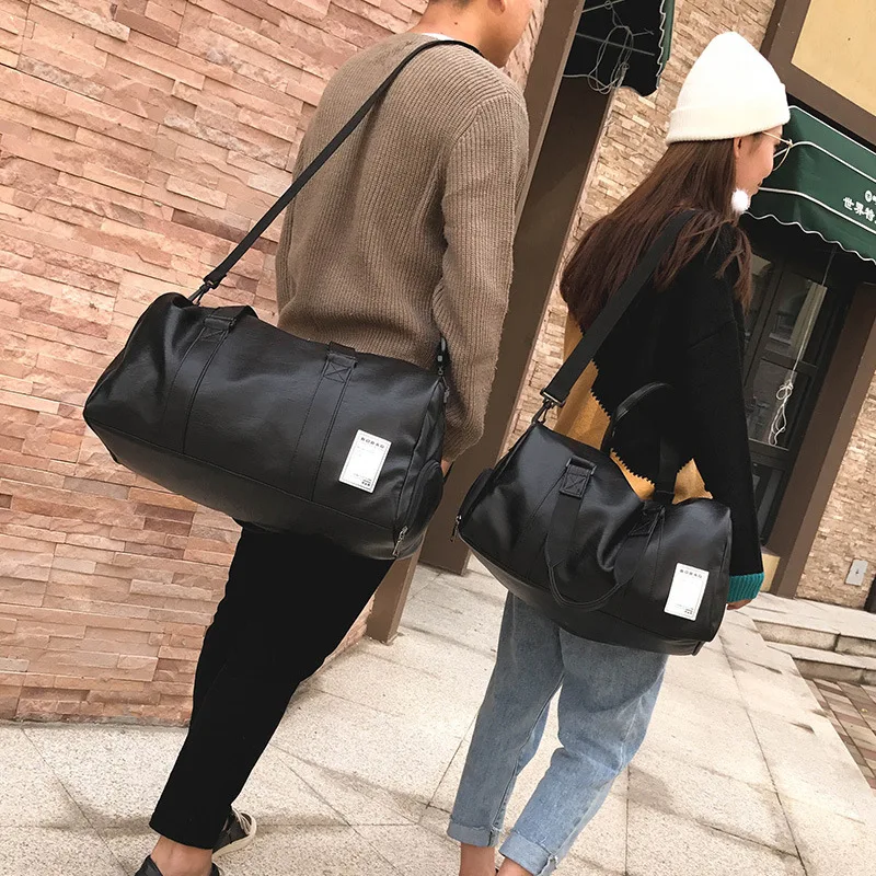 Дорожная сумка из искусственной кожи для мужчин большая спортивная женщин