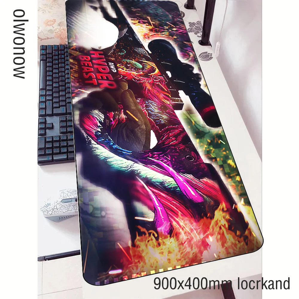 Hypear Beast mouse pad 90x40cm Personality notbook computer mousepad Boy Gift gaming padmouse gamer laptop mats | Компьютеры и офис