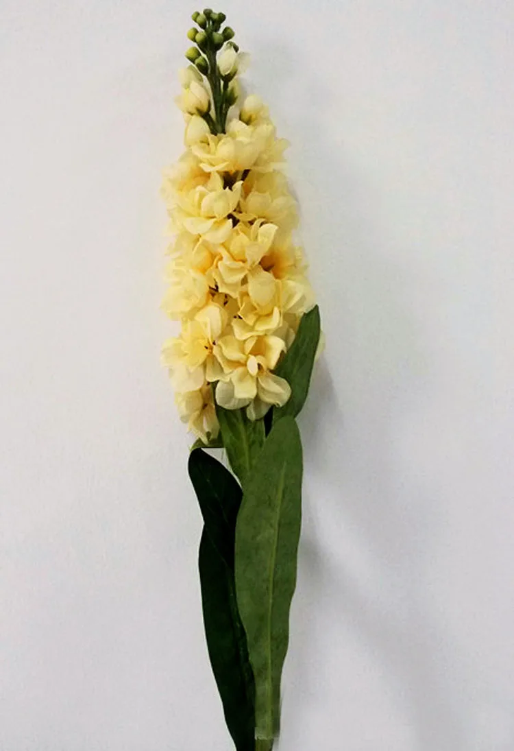 Vivid Hyacinth фиолетовые искусственные цветы для свадьбы, дня рождения, вечеринки, свадебные цветочные искусственные цветы с листом, домашнее свадебное украшение - Цвет: yellow