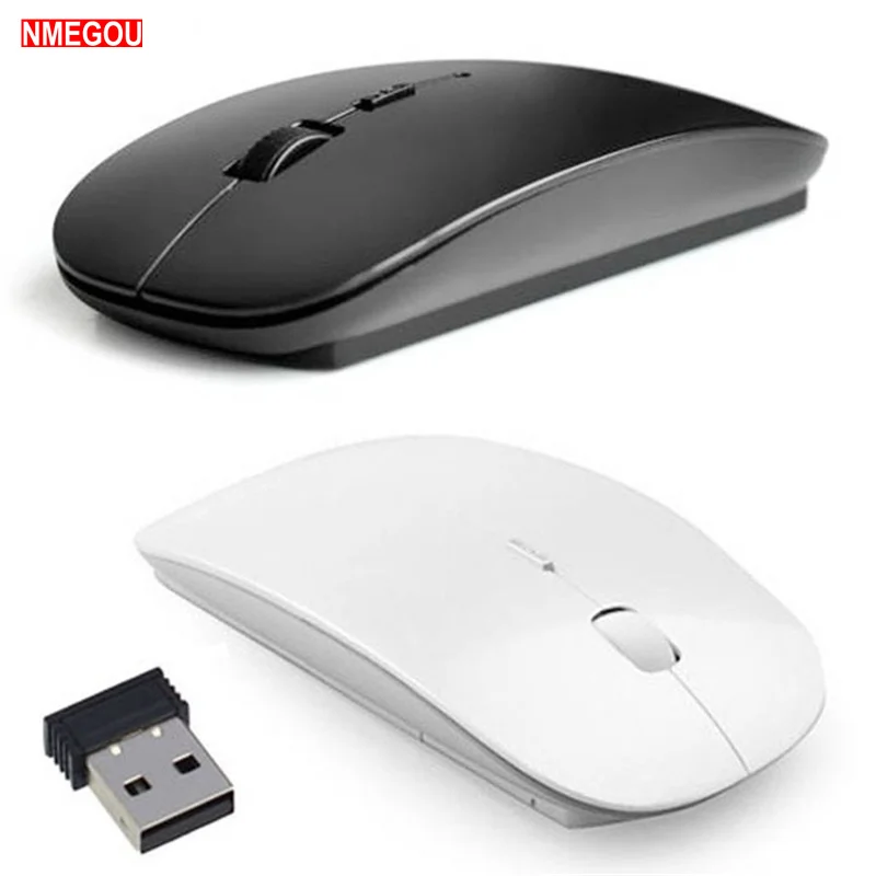 2 4G Ультра тонкий оптический Беспроводной Коврик Для Мыши с Usb мини-приемник для