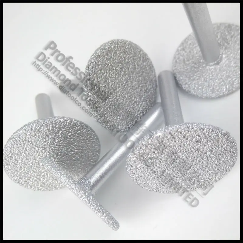 Дисковые Диски DIATOOL с вакуумной пайкой и хвостовиком 6 мм диаметром 30