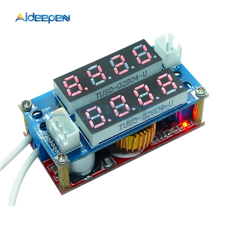 Red Red CC/CV понижающий модуль заряда 5A Регулируемая мощность красный синий светодиодный драйвер Вольтметр Амперметр постоянный ток постоянное напряжение - Цвет: Red Red