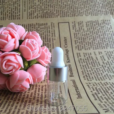 Прозрачная пустая косметическая бутылка для эфирного масла 2 мл 100 шт./лот