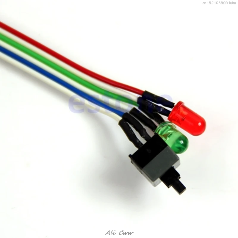 Чехол для рабочего стола ATX power On Reset Switch Cable с HDD светодиодный светильник для ПК компьютера