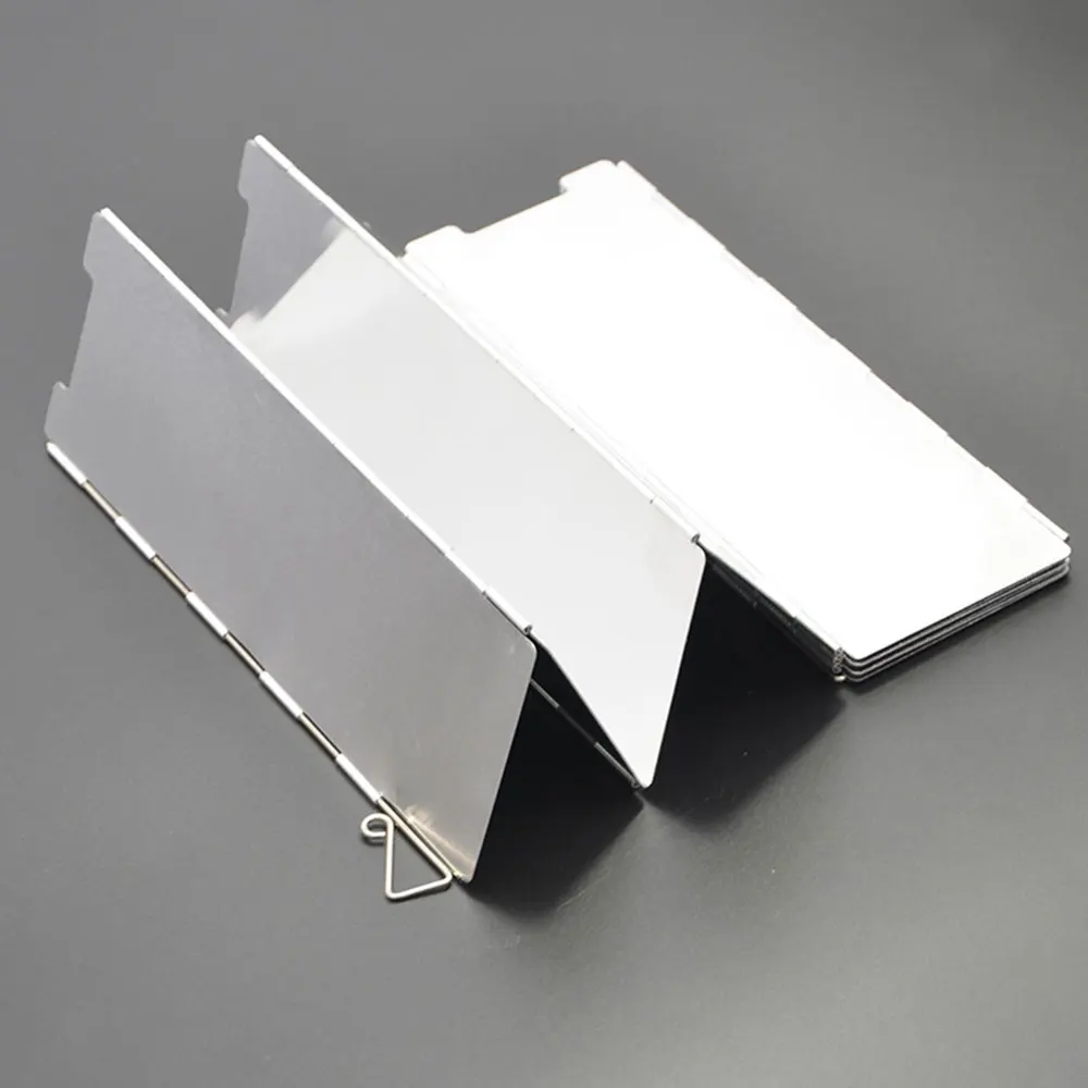 10 пластинчатая Складная печь лобовое стекло для приготовления пищи на открытом