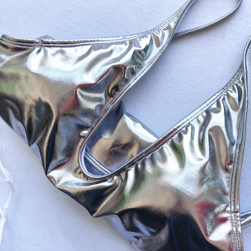 Женский купальник с глубоким v-образным вырезом бразильский открытой спиной