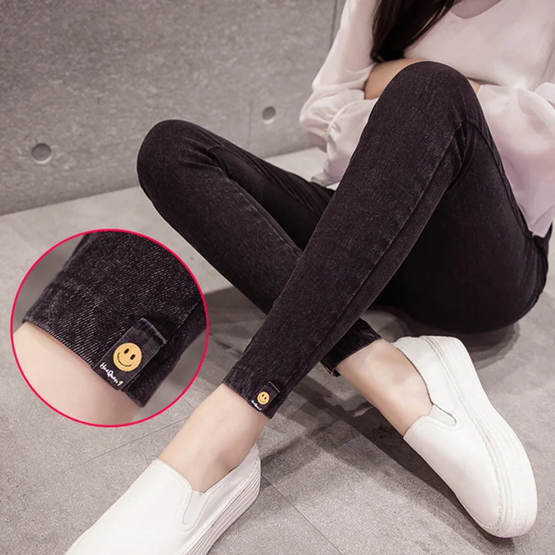 Джинсы для беременных Одежда джинсы карандаш обтягивающие штаны