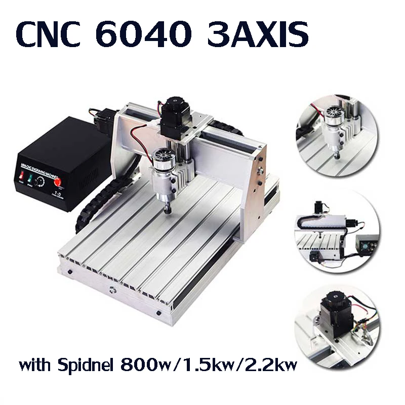 

CNC 800W/1.5KW/2.2KW 6040 MACH3 фрезерный станок с ЧПУ 3 оси гравер лазерная гравировка машина с пультом дистанционного управления USB PCB фрезерный станок с...