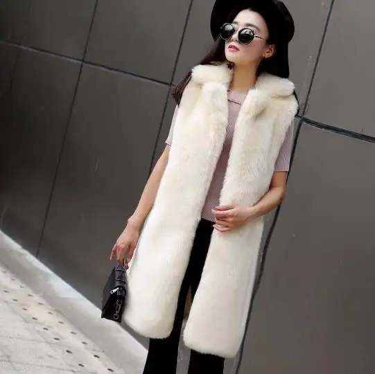 Новинка 2019 зимняя женская куртка из искусственного меха жилет меховые жилетки