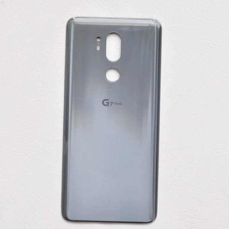ZUCZUG Стекло Батарея крышка для LG G7 ThinQ G7+ G710 G710EM сзади Корпус задний Чехол с клей+ логотип Запасная часть
