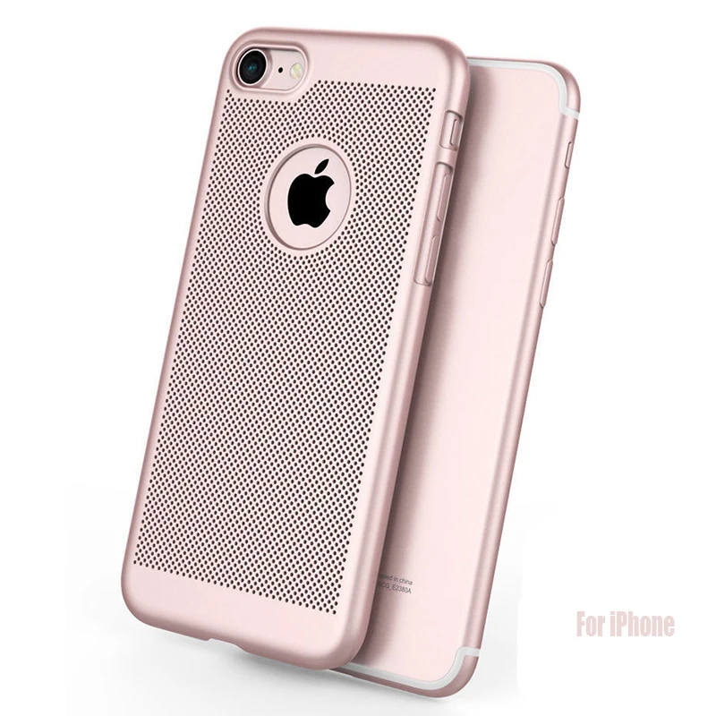 Модные полые рассеивания тепла жесткий корпус телефона для iphone 5 5s 6 6s плюс 4 4S XS MAX