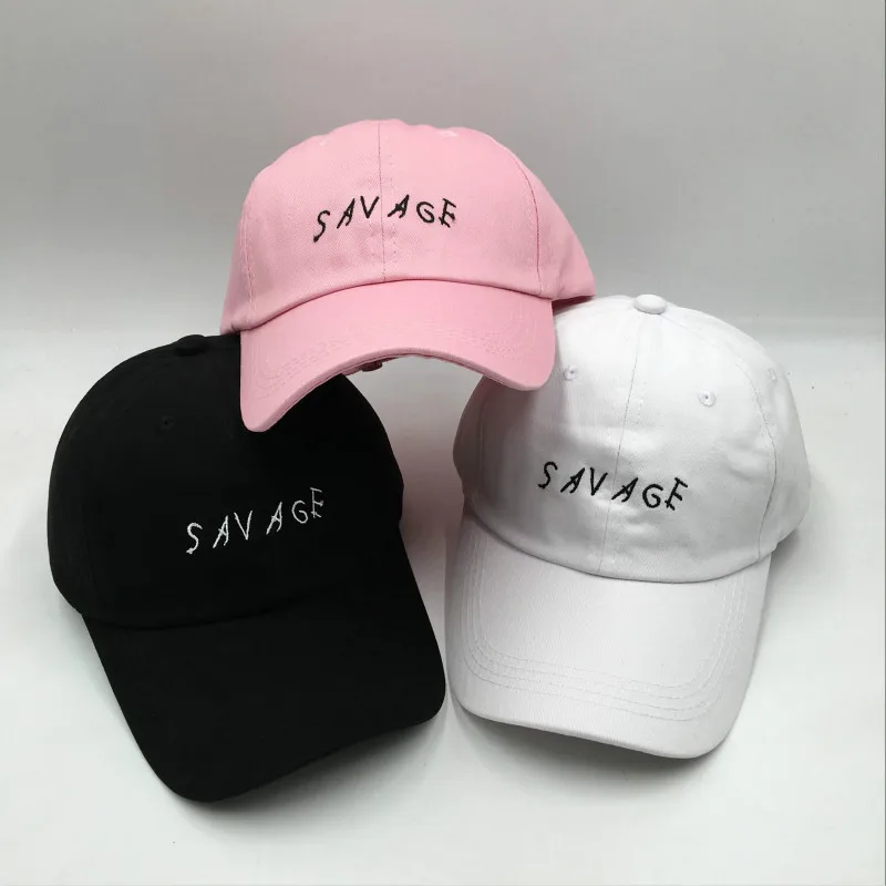 

Embroidery SAVAGE Baseball Cap Hip Hop Unisex The Rapper Cap Adjustable Cotton Snapback Hat Fashion Kpop Dad Hat Female Gorras