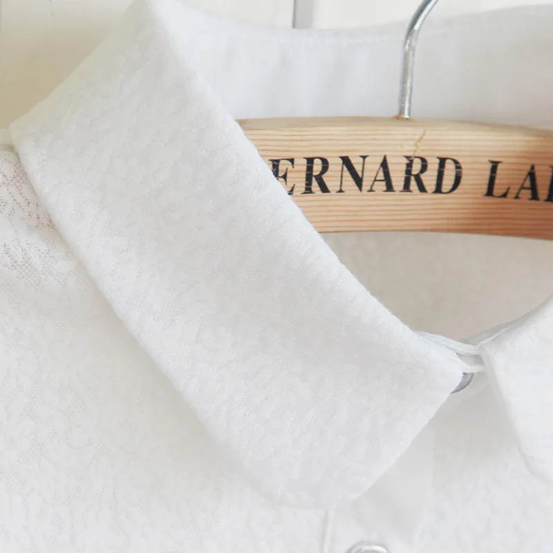 New Fashion Women Blouse Fake Collar Lace Shirt White Fashionable Dickie Collars for Overhead Wholesale Drop Shipping |