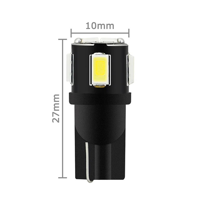OXILAM 100 шт. T10 светодиодный 194 168 W5W 12V Автомобильные фары лампы белого Авто Подсветка салона номерной знак чтение купольная лампа багажника