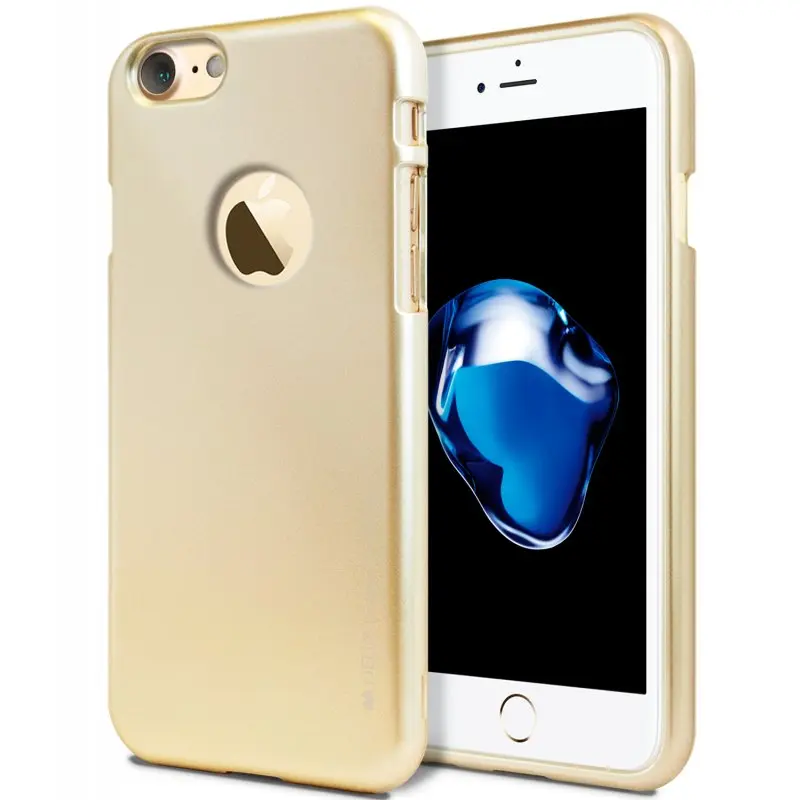 Для iPhone 7 чехол из ТПУ Jelly оригинальный Mercury Goospery металлический мягкий кожаный TPU
