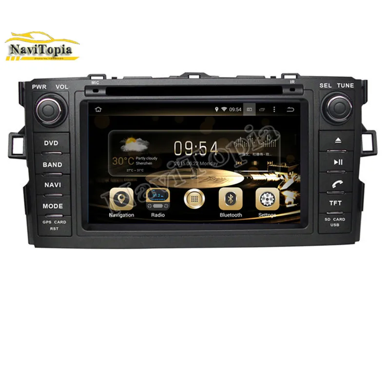 NAVITOPIA 4 гб озу 32 пзу восьмиядерный Android 9 0 автомобильный DVD GPS для Toyota Auris Corolla