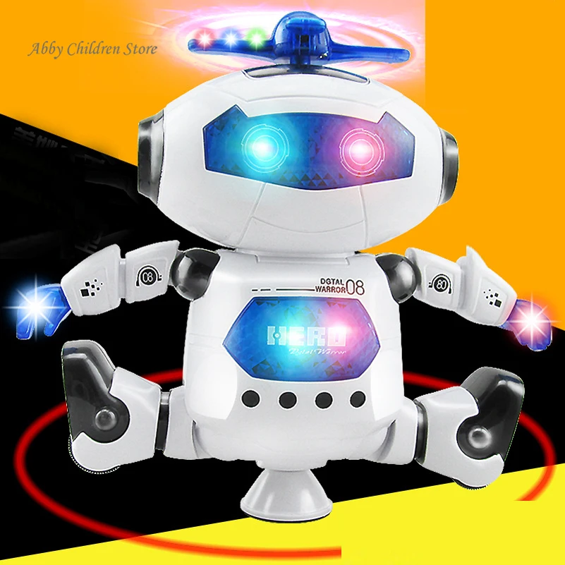 360 Вращающийся танцор робот игрушка Музыкальные Прогулка облегчить электронная