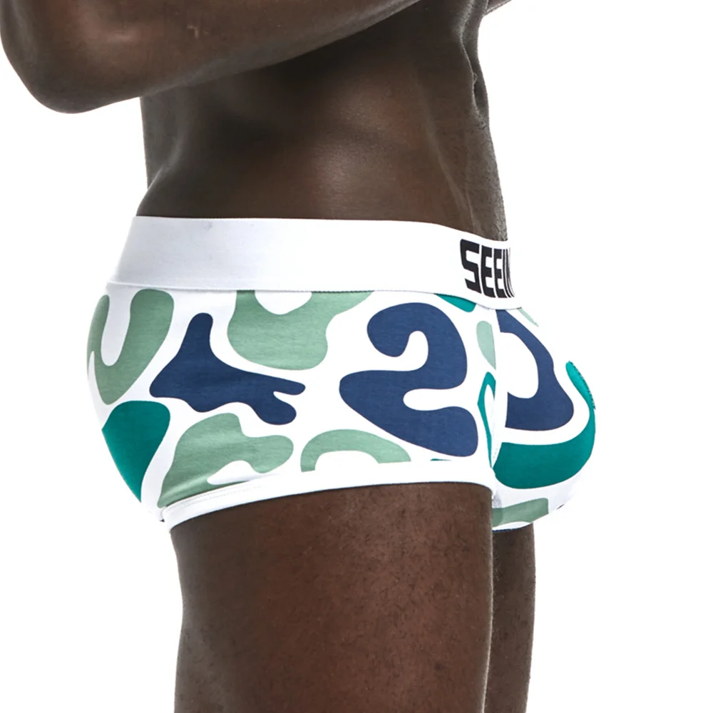 Мужские дышащие хлопковые трусы Seeinner трусы-боксеры шорты Нижнее белье Шорты |