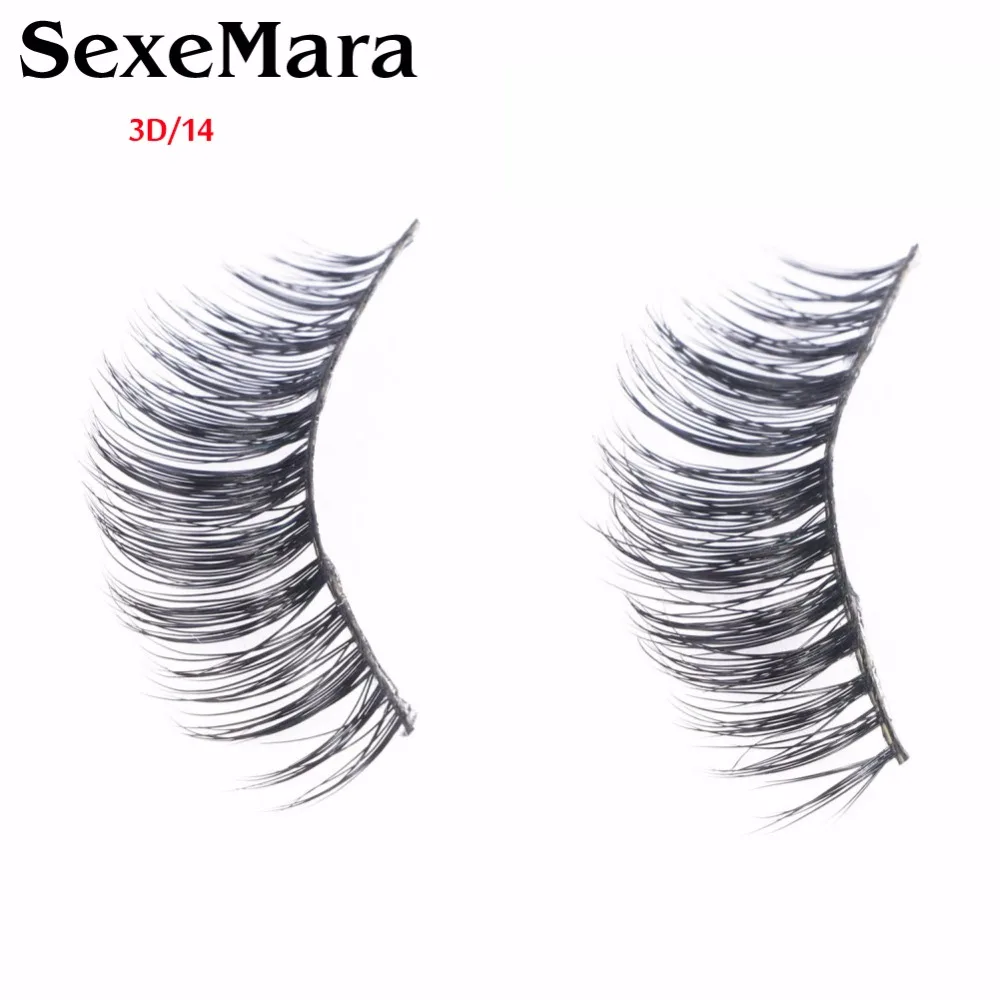 SexeMara Cross Eye Lashes Extension Makeup False Eyelashes Hot New Mink for Beauty 3D/14 | Красота и здоровье