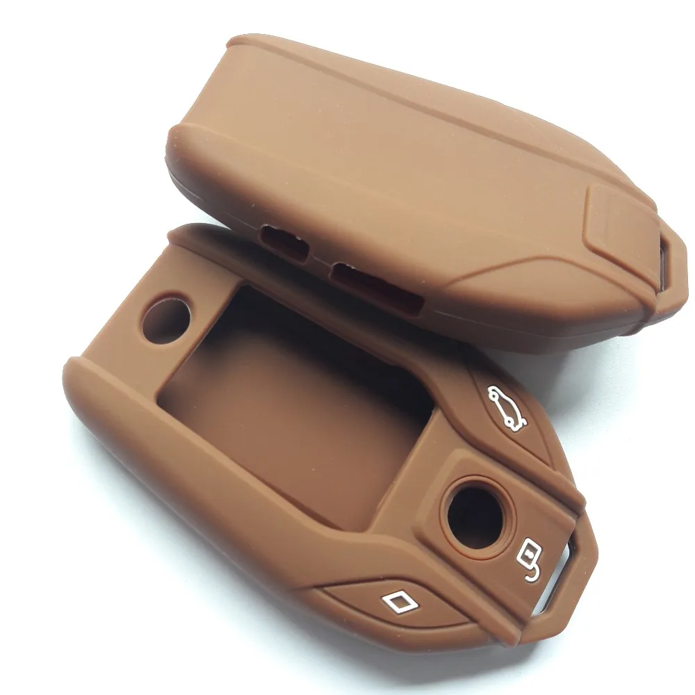 RUNFA Авто резиновый протектор Силиконовый чехол для ключей от машины BMW I12 G12 G11 G20 G30