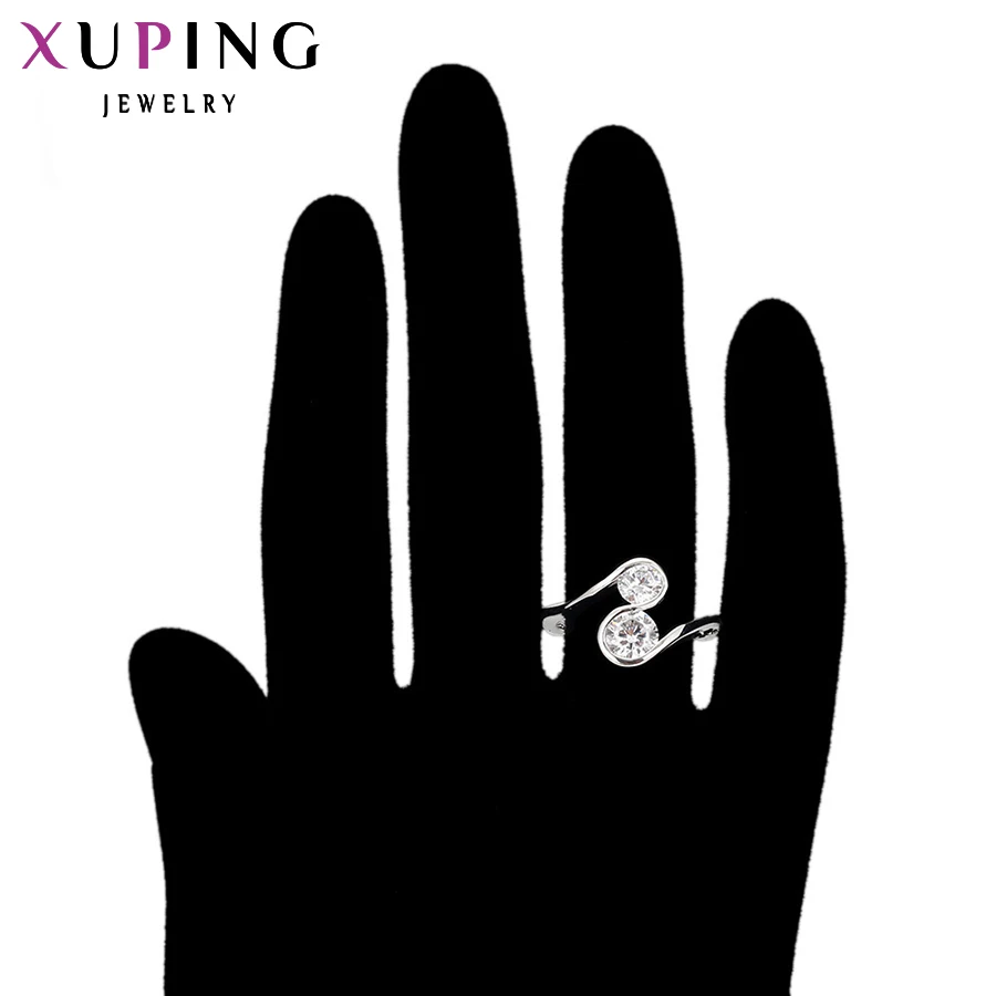 Xuping, модное кольцо, акция, дизайн, посеребренный цвет, модное, рождественское, очаровательное кольцо, ювелирные изделия S20.6/35,1-13351