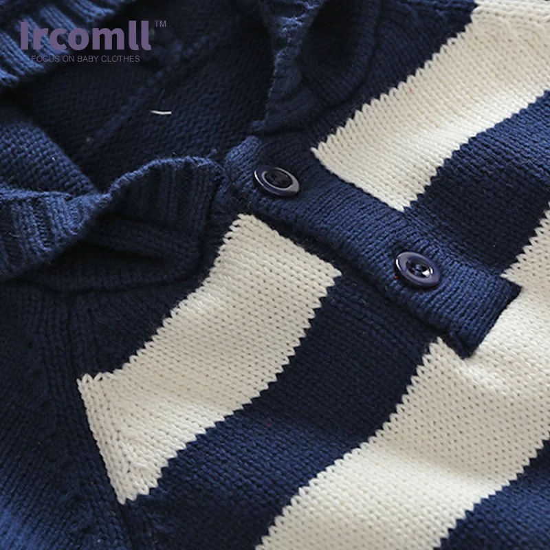 Детский трикотажный комбинезон Ircomll с капюшоном на весну и осень 2018 |