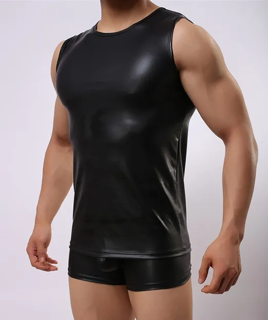 Cut-экраном мужчины майки жилет милан флаг белье комплект показать сексуальный