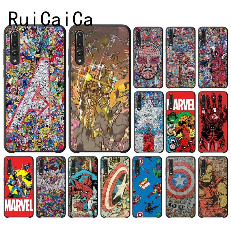 Чехол для телефона RuiCaiCa Marvel Avengers Heros Comics Huawei P10 Plus Mate10 Mate20 Pro 10 Lite P20 Honor10 vision