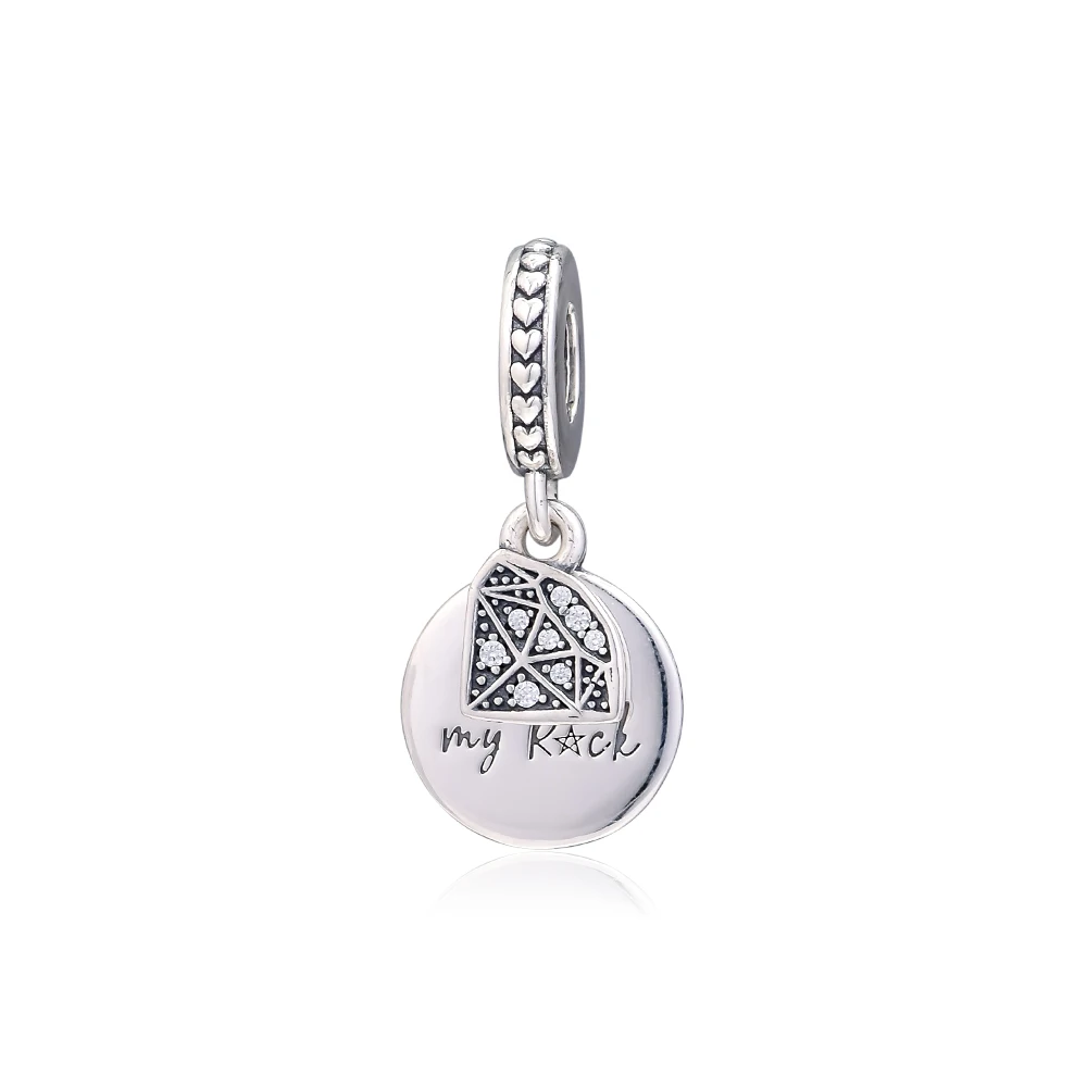 CKK бисера Подвеска Стерлинговое Серебро 925 талисманы Jewelry Мой рок Бусины Подходит Pandora браслет ювелирных изделий kralen perle - Цвет: Красный