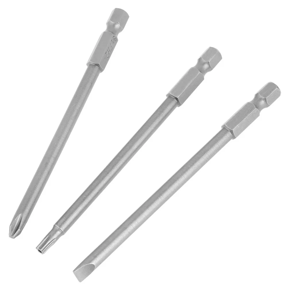 10 шт./компл. 1/4 &quotшестигранный хвостовик Магнитная BST отвертка набор шлицевая