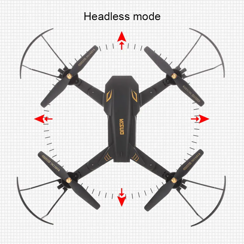 VISUO XS809S Профессиональный складной селфи мини-Дрон с камерой 2MP HD WiFi FPV широкоугольный XS809HW RC Квадрокоптер Вертолет игрушка