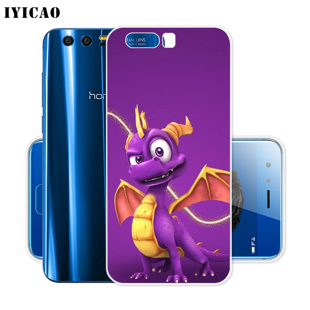 Мягкий силиконовый чехол IYICAO Spyro The Dragon для Huawei Y9 Y7 Y6 Prime 2018 Honor 8C 8X 8 9 10 Lite 7X 7C 6A 7A Pro |