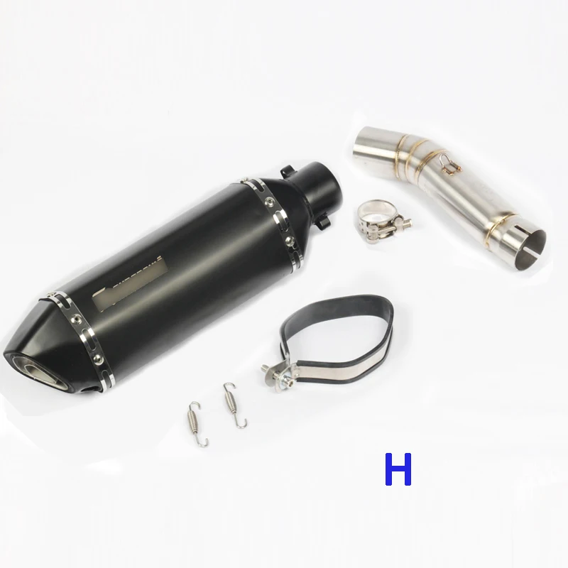 H CB500X CB500F CBR500 выхлопная система мотоцикла Mid Link труба глушителя с дБ убийца скольжения на CBR500R CB500F CB500R для Honda - Цвет: H