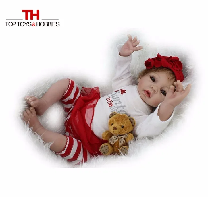 53 см Reborn baby girl boy Кукла полное тело мягкий силиконовый винил полный Reborn куклы голубые глаза reborn bebe куклы подарок для детей