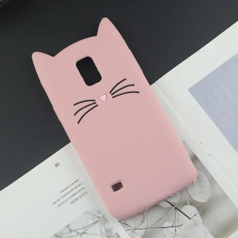 Милый 3D мультяшный силиконовый чехол для samsung Galaxy S5, чехол s, Япония, блестящая борода, кошка, кошечка с милыми ушками, чехол для телефона S5 Neo G900F